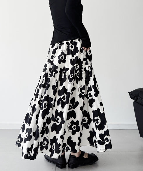 Floral Canvas Skirt